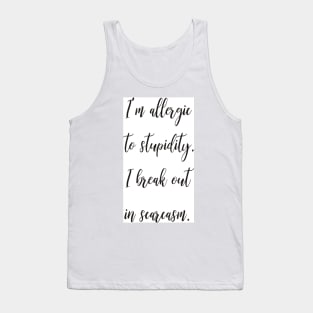 I'm allergic Tank Top